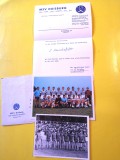 Lot 2 foto fotbal si scrisoare originala - MSV DUISBURG (Germania) 1972