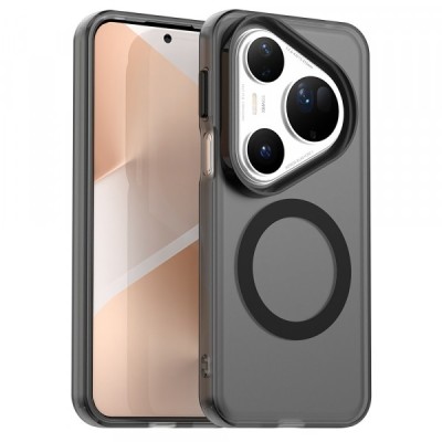 Husa MagSafe pentru Huawei Pura 80 Ultra, Techsuit, CandyCase, Neagra foto