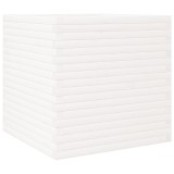 Cumpara ieftin Jardiniera de gradina, alb, 70x70x68,5 cm, lemn masiv de pin