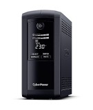 UPS CYBER POWER Line Int. cu manag,LCD,tower,700VA/390W,AVR,4xSchuko,LCD,1x12V/7Ah,Backup 1- 8 min,incarcare 8h,USB,port RS232,combo RJ45,GreenP &quot;VP70