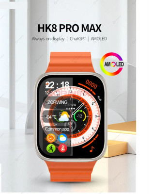 Ceas inteligent SMARTWATCH HK8 PRO MAX ULTRA, NFC, AMOLED, CUREA EXTRA CADOU foto