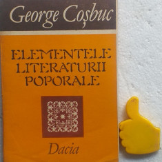 Elementele literaturii poporale George Cosbuc