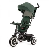 Tricicleta Copii Kinderkraft Aston Mystic Green, Varsta 9 Luni - 5 Ani, Copertina, Suport Picioare, Cos Jucarii, Roti Spuma EVA