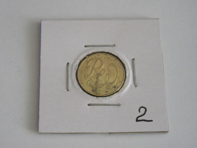 M3C1 22 - Jeton de colectie - simbol literele RWE si cifra 9