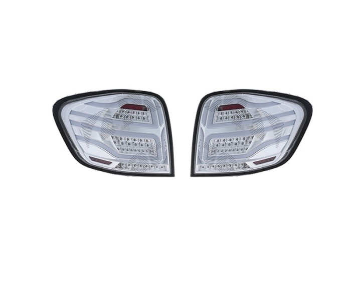 Stop spate, lampa Mercedes Clasa Ml (W164), 07.2005-06.2008, model tuning, montare spate, stanga+dreapta, LED; cromat, transparent; tuning; Taiwan