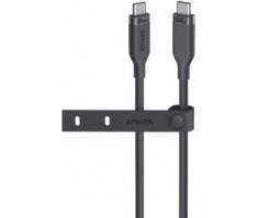 Cablu alimentare si date Anker, USB Type-C 3.2 gen 2 (T) la USB Type-C 3.2 gen 2 (T), 0.9m, 20 Gbps, 240W, Bio-TPE, negru, &quot;A80N1H11&quot; (timbru verde 0.