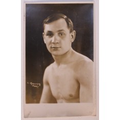TANAR BOXER FRANCEZ , FOTOGRAFIE MONOCROMA, COPIE DUPA ORIGINAL, PERIOADA INTERBELICA
