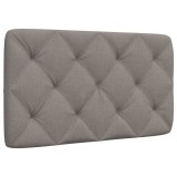 VidaXL Pernă pentru tăblie de pat, gri taupe, 90 cm, material textil