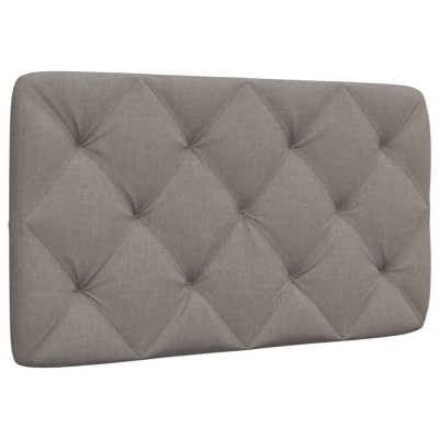 vidaXL Pernă pentru tăblie de pat, gri taupe, 90 cm, material textil 4019202 foto