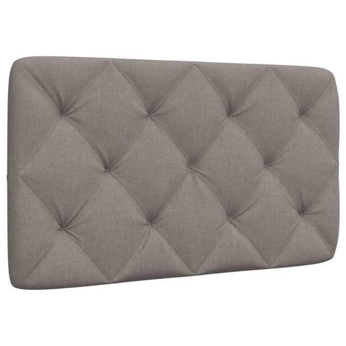 vidaXL Pernă pentru tăblie de pat, gri taupe, 90 cm, material textil 4019202