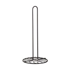 Suport rola hartie, 13.5 x 29 cm, metal, Negru