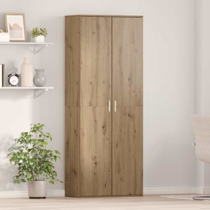 vidaXL Bufet stejar artizanal 70 x 35 x 180 cm Lemn compozit 3365565