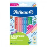 Set 12 carioci, Pelikan, Colorella Duo, C407