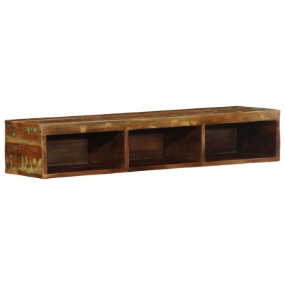 vidaXL Dulap TV montat pe perete 100x30x19 cm, lemn masiv reciclat foto