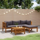 Gossi set mobilier de gradina cu perne, 5 piese, lemn masiv acacia
