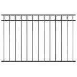vidaXL Panou de gard Assen din oțel, 1,7x1 m, negru 146317