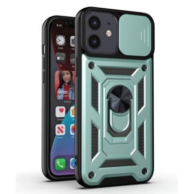 Husa pentru iPhone 12 / 12 Pro - Techsuit CamShield Series - Green foto