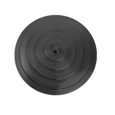 Capac pentru butoi 500 litri, polietilena, negru, D 104.5 cm foto