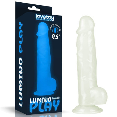 Lumino Play - Dildo Realistic Luminos cu Ventuză 21.5 cm foto