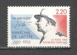 Franta.1989 100 ani nastere J.De Lattre de Tassigny-Maresal MF.979