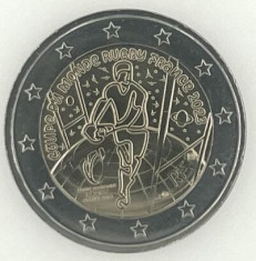 moneda 2 euro comemorativa FRANTA 2023 - Rugby, UNC foto