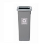 Cos Plastic Reciclare Selectiva, Capacitate 53l, Plafor Fit - Gri Cu Capac Gri - Altele