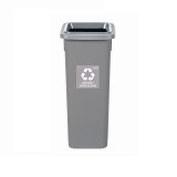 Cos Plastic Reciclare Selectiva, Capacitate 75l, Plafor Fit - Gri Cu Capac Gri - Altele