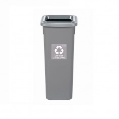 Cos Plastic Reciclare Selectiva, Capacitate 53l, Plafor Fit - Gri Cu Capac Gri - Altele