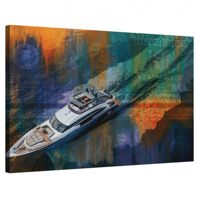 Tablou Canvas, Tablofy, Yacht Life, Printat Digital, 100 &times; 70 cm