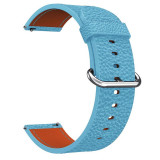 Curea piele, compatibila Samsung Galaxy Watch 46mm, telescoape Quick Release, 18cm, Albastru deschis, Very Dream