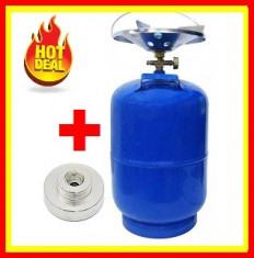 Butelie Camping Cu Arzator 8L .Gpl+Adaptor Incarcat Butelie Reductie foto