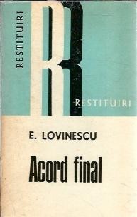 Acord final - Eugen Lovinescu foto