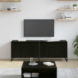 Cumpara ieftin Cabinet TV Stejar Negru 140 x 36 x 49.5 cm Lemn compozit