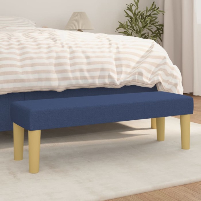 vidaXL Bancă, albastru, 100x30x30 cm, textil 346658
