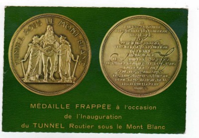 FELICITARE MEDALIE TUNEL MONT BLANC foto