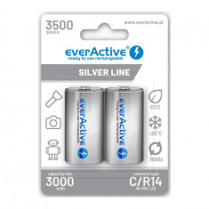 everActive R14 C-Cell 3500mAh 1.2V NiMh Silver Line baterie reîncărcabilă-Conținutul pachetului 1x Blister