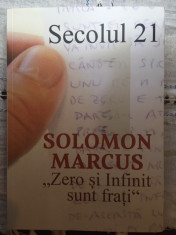 Solomon Marcus, Zero si infinit sunt frati, nr. 1-6 din 2017 foto