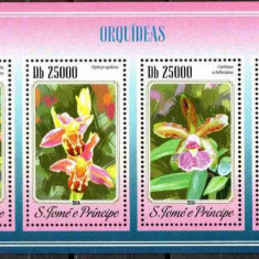 SAO TOME PRINCIPE 2014, Flora, Orhidee, serie neuzata, MNH