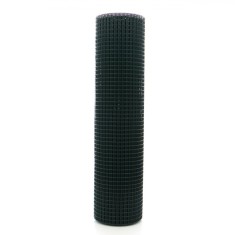 Plasa de gard zincata, acoperita cu PVC, usor de instalat, verde, 1 x 25 m, 19 x 19 mm 1 x 25 M foto