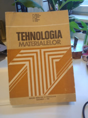 Tehnologia materialelor- pentru subingineri. M. Voicu, P. Gladcov, R. Iova foto