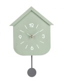 Cumpara ieftin Ceas perete verde cu pendul Home 24x5.5x37.5 cm