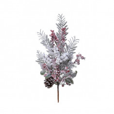 Decoratiune - Deco Spra Mix Berries Snow, Green/white 68 cm | Kaemingk