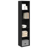 vidaXL Bibliotecă, negru, 40x30x189 cm, lemn prelucrat 857886