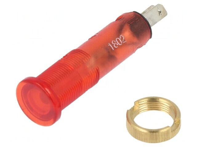 Lampă de control LED roșie 24V 8mm IP40