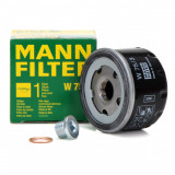 Set Filtru Ulei Mann Filter W75/3 + Buson Golire Baie Ulei Fa1 518.471.001 + Garnitura Buson Golire Baie Ulei Fa1 Dacia Logan MCV 2007&rarr; 968.330.100, Mann-Filter