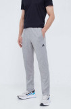 Adidas Performance pantaloni de antrenament Game and Go culoarea gri, melanj