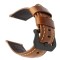 Curea piele, compatibila Amazfit GTS 4 Mini, telescoape Quick Release, Mocha Essence