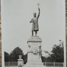 Statuia lui Stefan cel Mare din Chisinau, perioada interbelica// fotografie