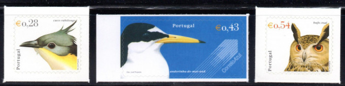 PORTUGALIA 2002, Fauna, Pasari, serie neuzata, MNH