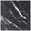 VidaXL Blat masă negru 80x80 cm 6 mm sticlă securizată design marmură